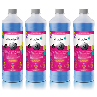 Vitaclean Koncentrat do Robotów Mopujących zestaw 4×1000 ml — 4 butelki