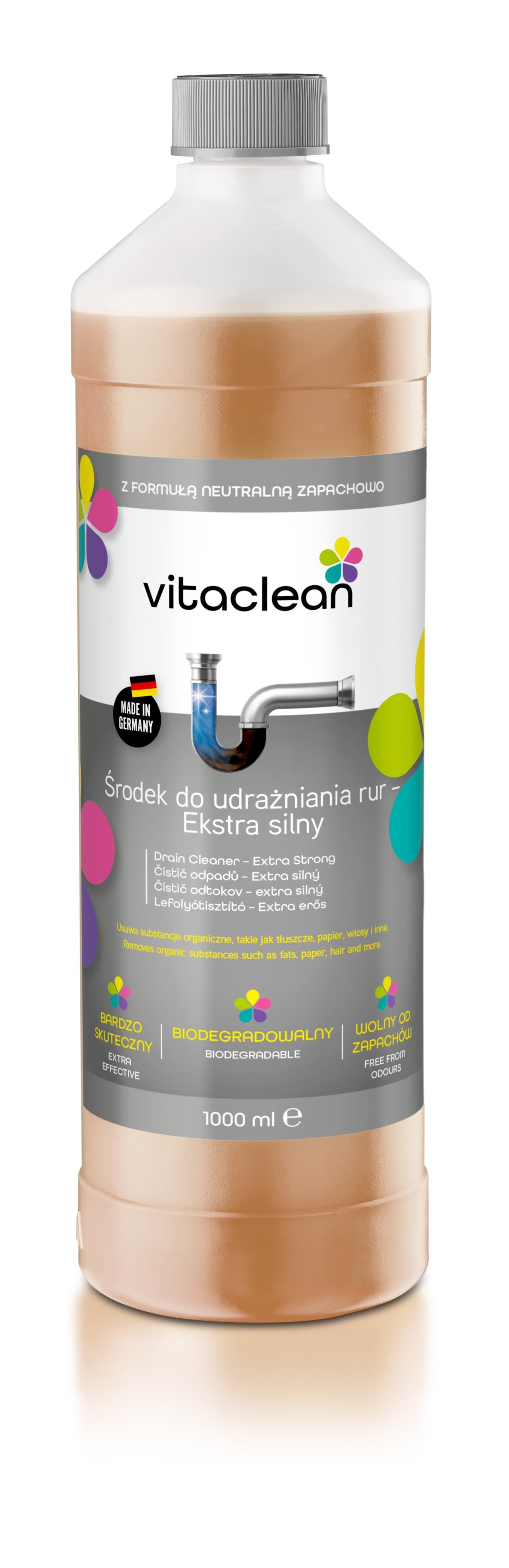 Vitaclean Udrażniacz do Rur 4×1000 ml — zdjęcie 4