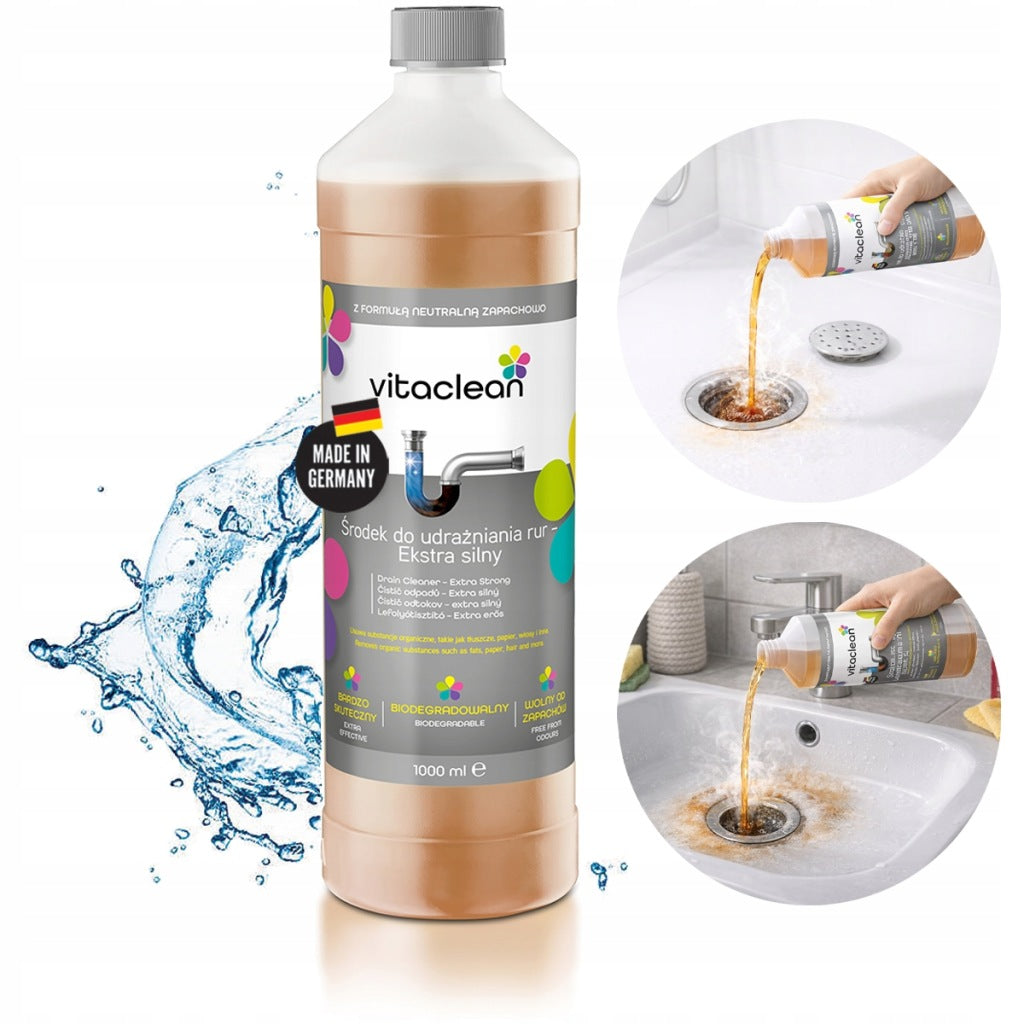 Vitaclean Udrażniacz do Rur 3×1000 ml — zdjęcie 2