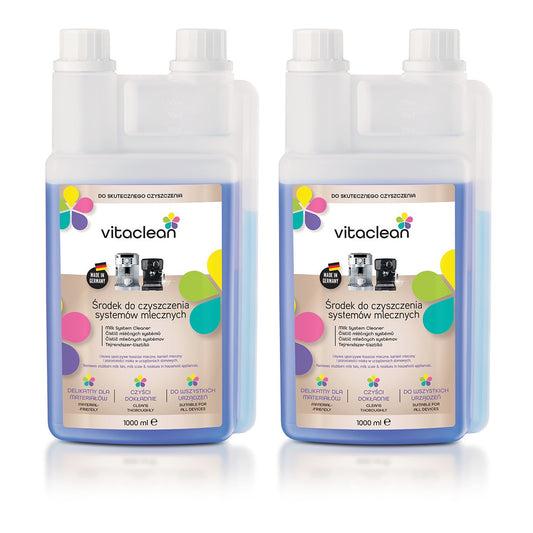 Vitaclean Płyn do Systemu Mleka 2×1000 ml — 2 butelki