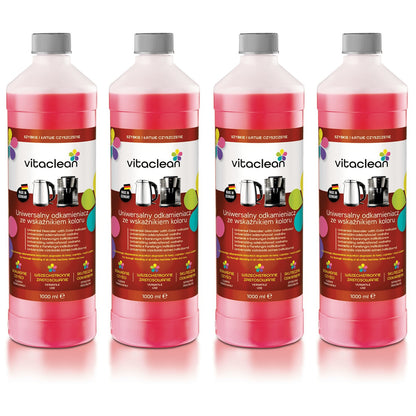 Vitaclean Odkamieniacz do Ekspresów zestaw 4×1000 ml — 4 butelki