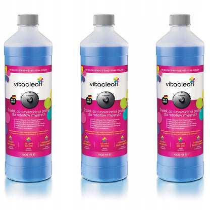 Vitaclean Koncentrat do Robotów Mopujących zestaw 3×1000 ml — 3 butelki