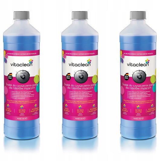 Vitaclean Koncentrat do Robotów Mopujących zestaw 3×1000 ml — 3 butelki