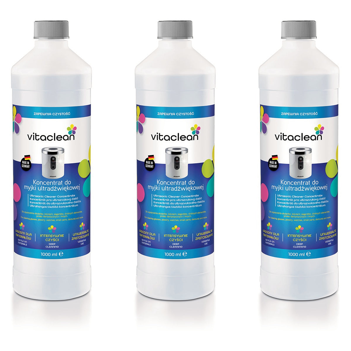 Vitaclean Koncentrat do Myjek Ultradźwiękowych 1000 ml — butelka